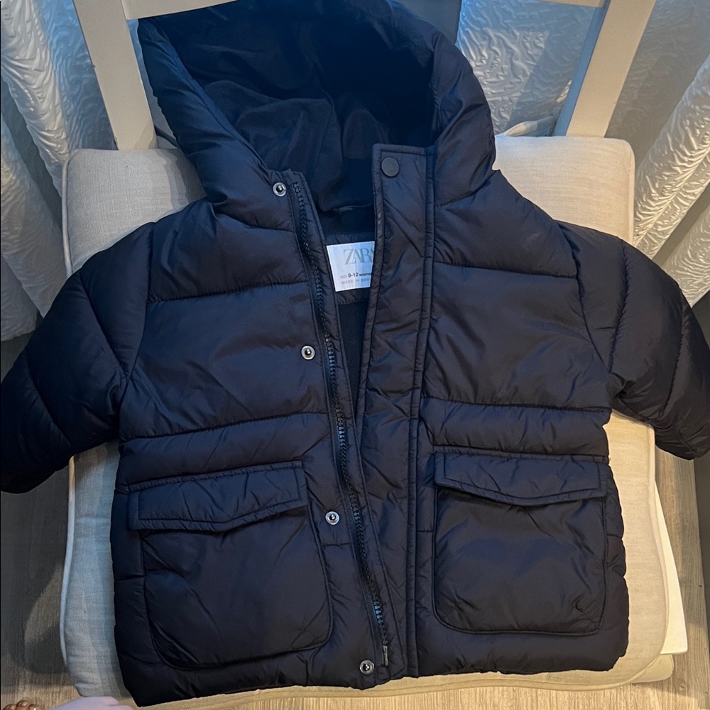 Zara Kids Navy Puffer Jacket